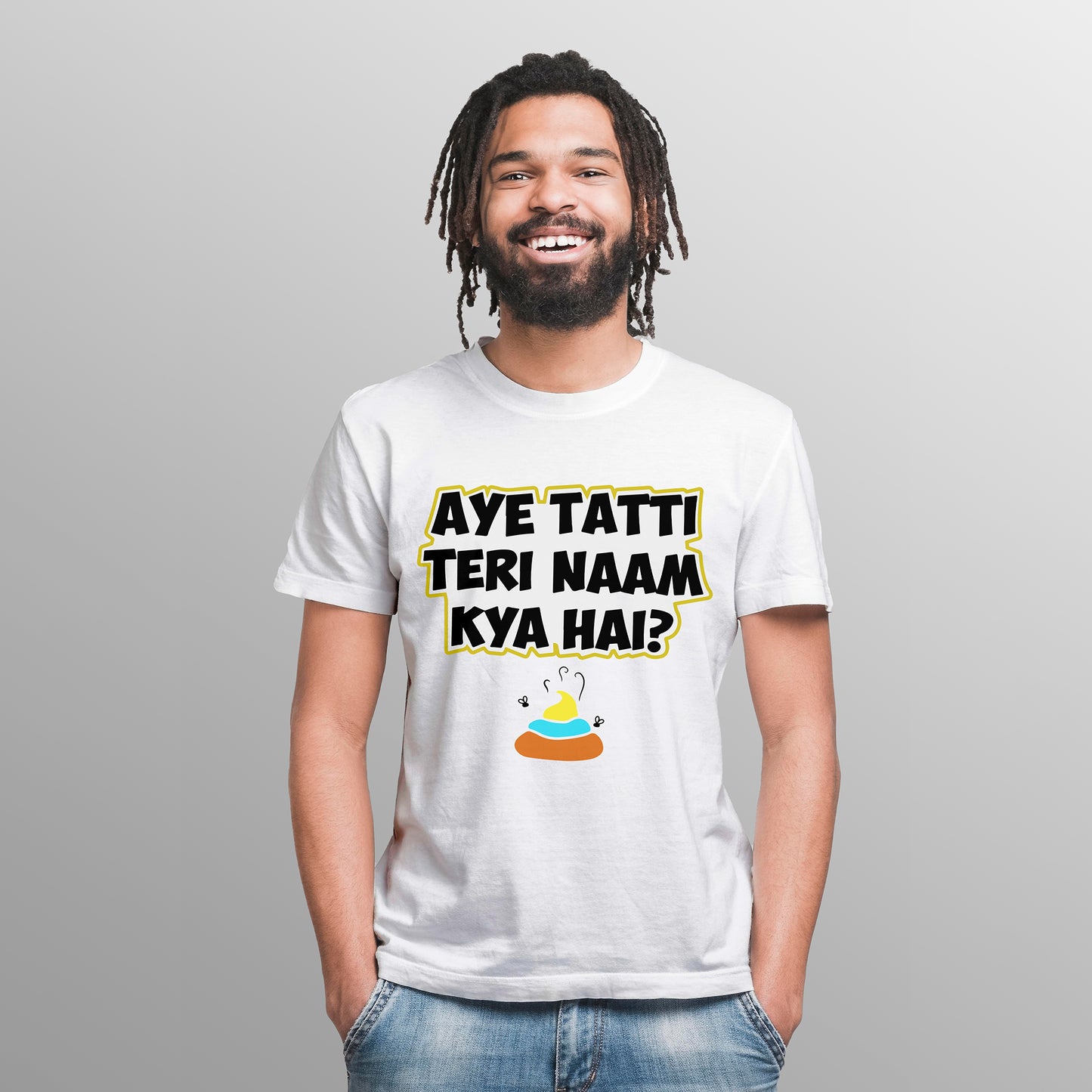 AYE TATTI TERI NAAM KYA HAI ?, Graphic Printed T-Shart, 100% Cotton