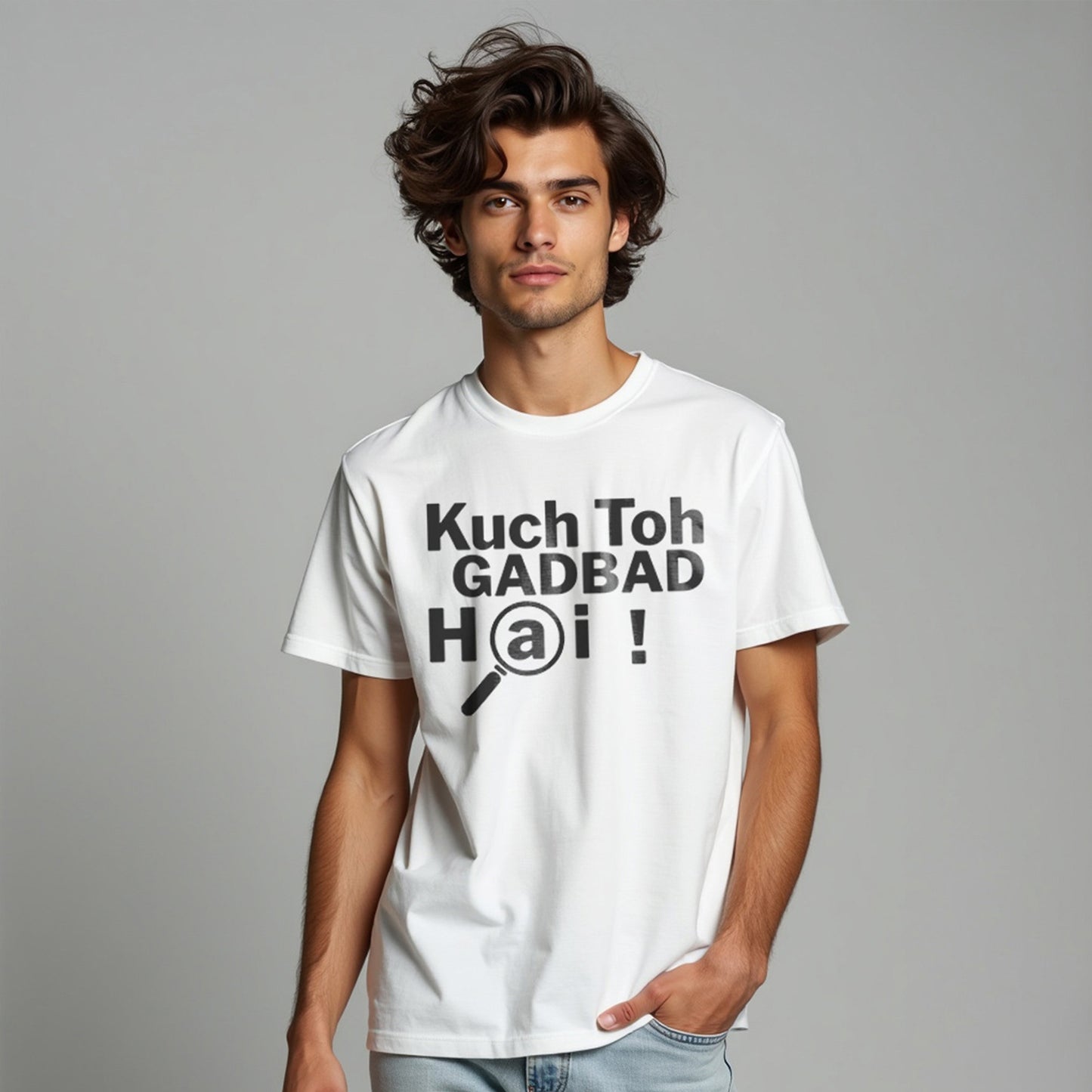 KUCH TOH GADBAD HAI ! | Printed T-SHART, 100% COTTON