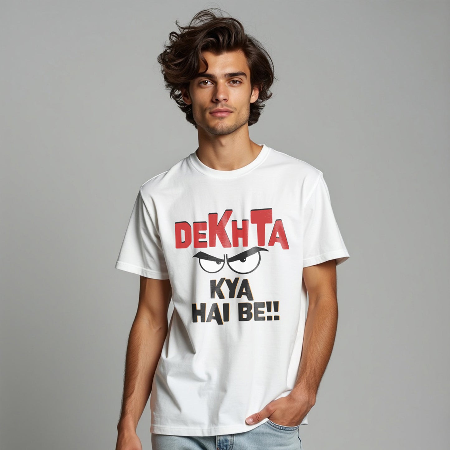 DEKHTA KYA HAI BE!! | Printed T-SHART, 100% COTTON