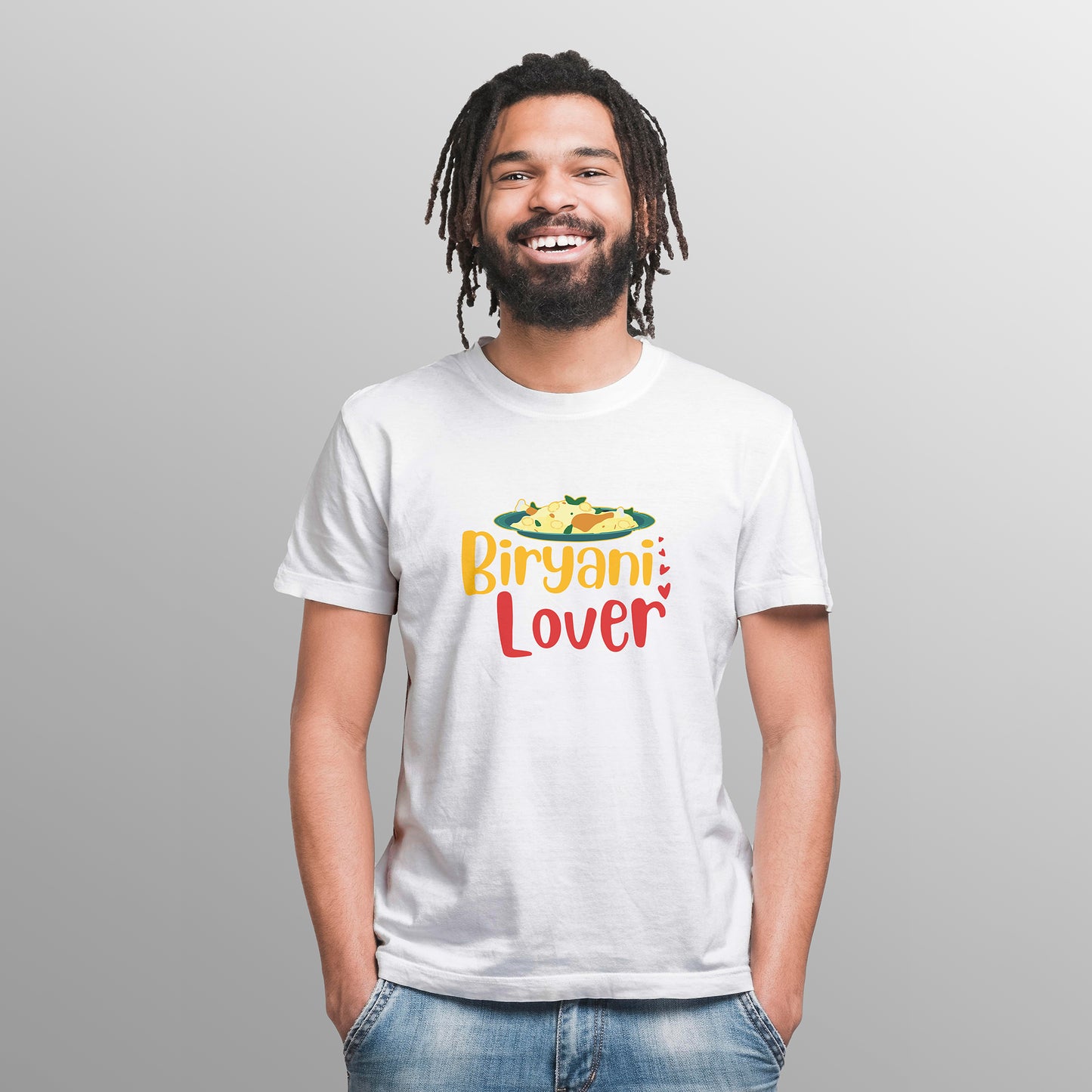 Biriyani Lover ❤️ Graphic Printed T-Shart, 100% Cotton