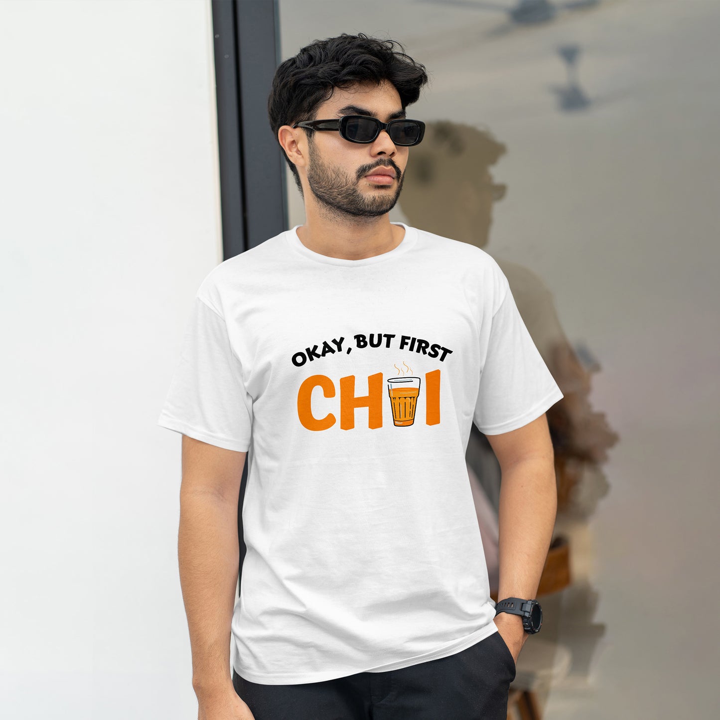 OKAY, BUT FIRST CHAI , GRAPHICS TSHIRT