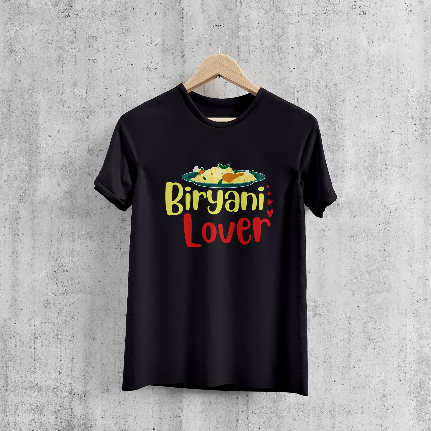 Biriyani Lover ❤️ Graphic Printed T-Shart, 100% Cotton