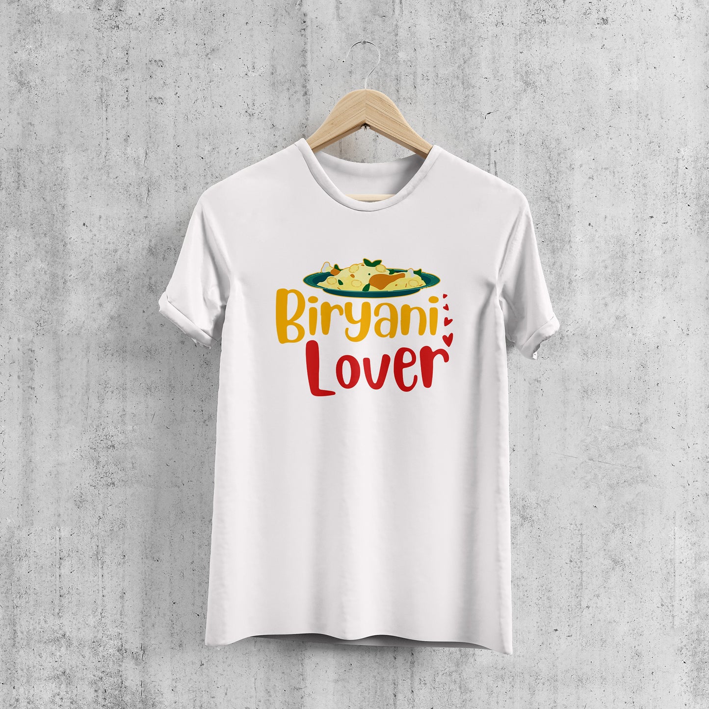 Biriyani Lover ❤️ Graphic Printed T-Shart, 100% Cotton