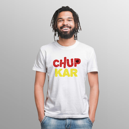 CHUP KAR, Graphic Printed T-Shart, 100% Cotton