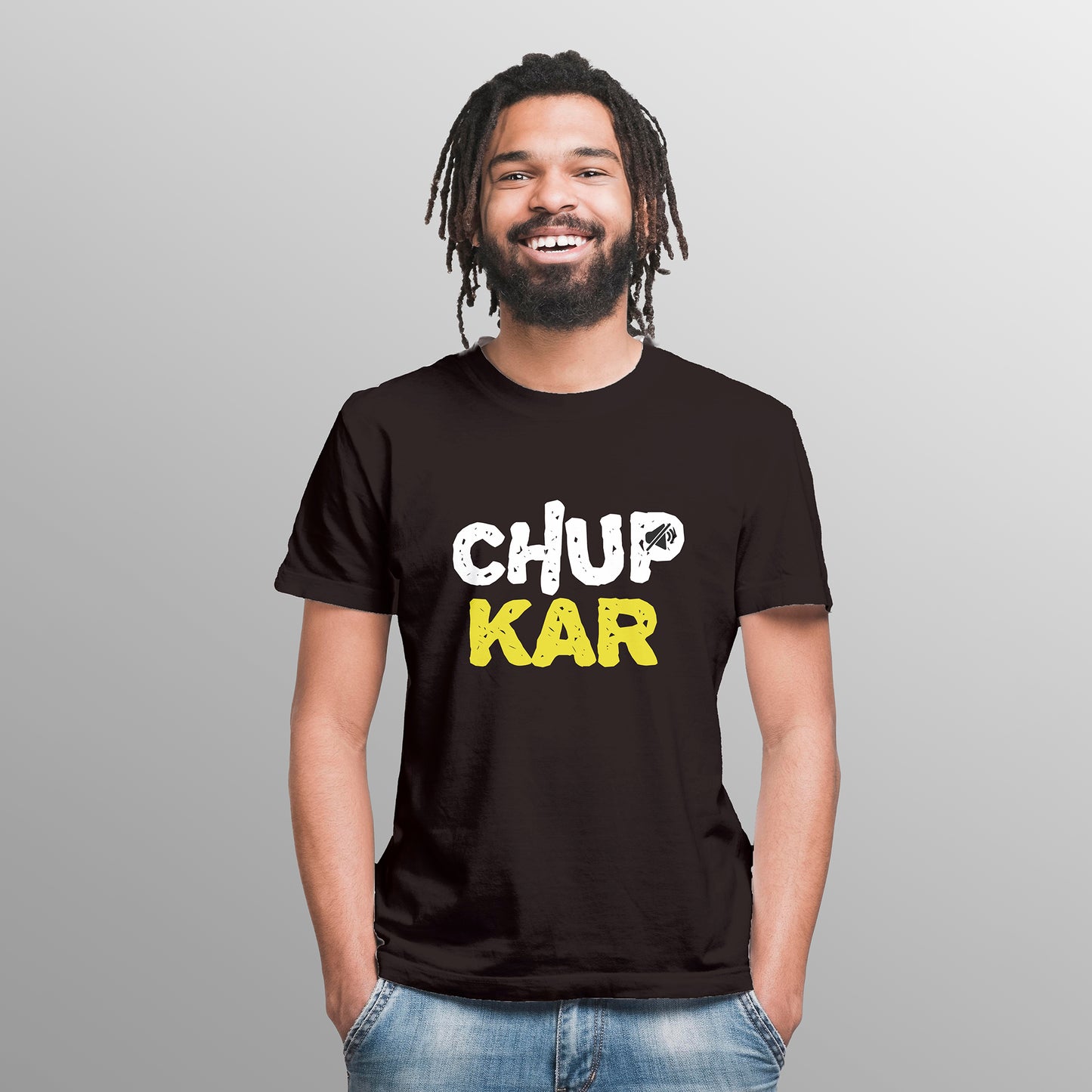 CHUP KAR, Graphic Printed T-Shart, 100% Cotton