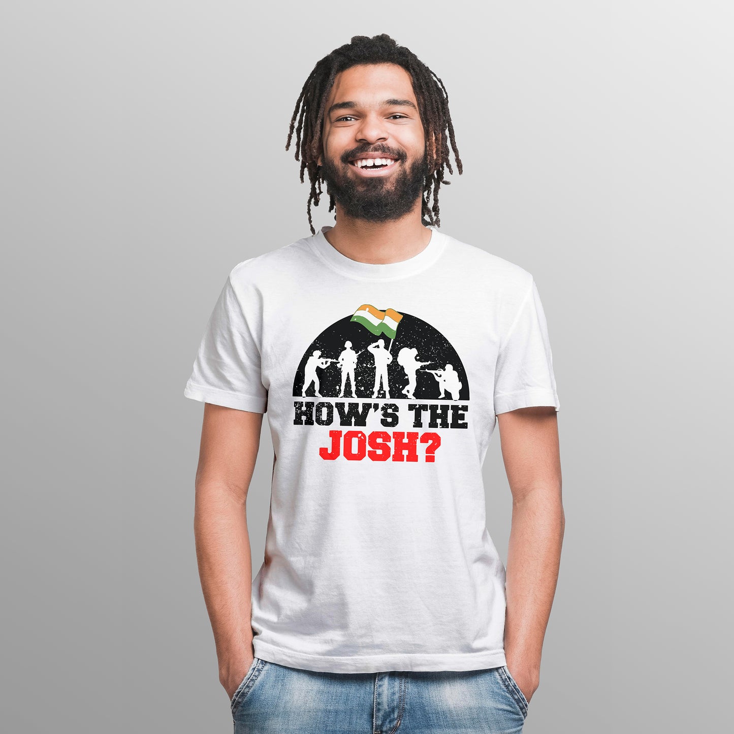 HOW'S THE JOSH ? BEST ,Graphic  Printed T-Shart, 100% Cotton