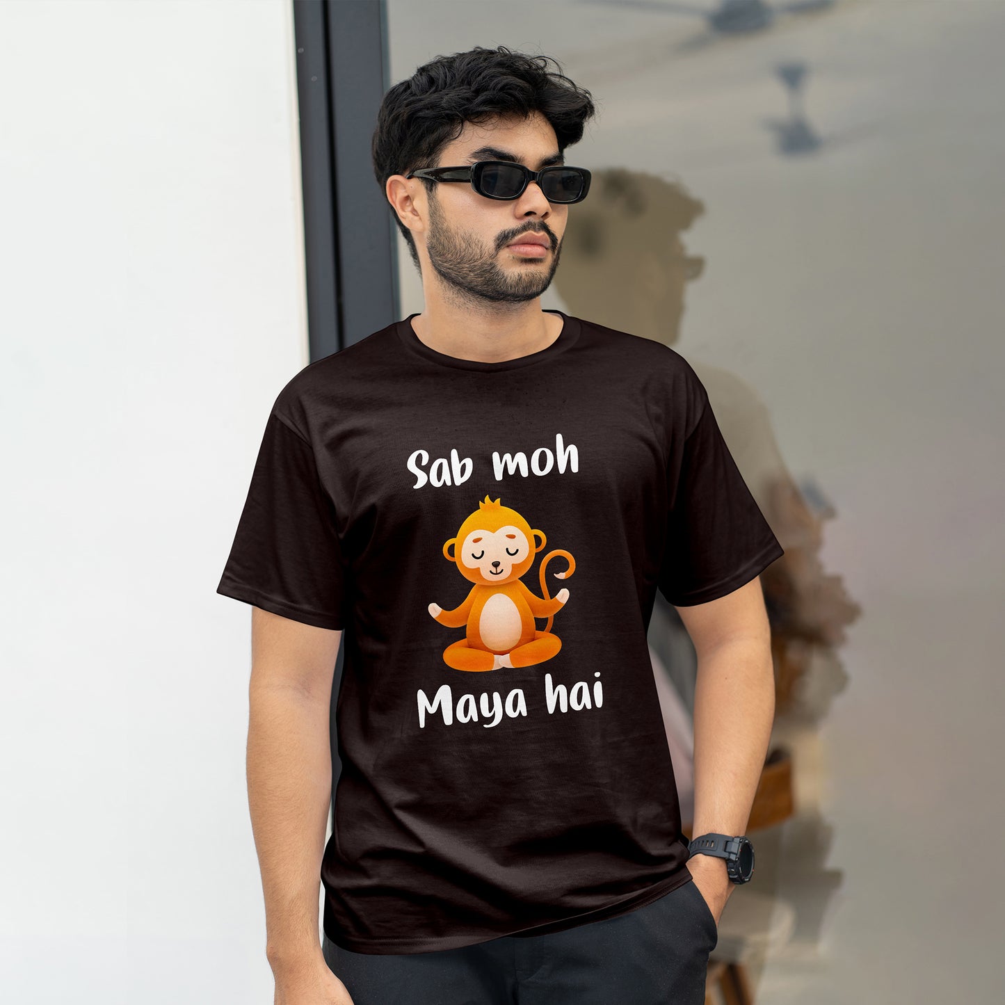 SOB MOH MAYA HAI, GRAPHICS PRINTED T-SHIRT