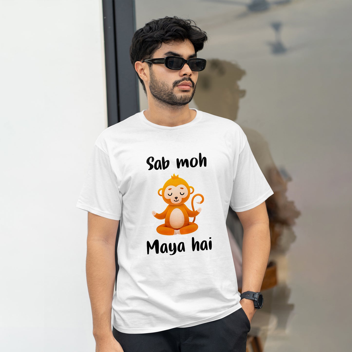 SOB MOH MAYA HAI, GRAPHICS PRINTED T-SHIRT