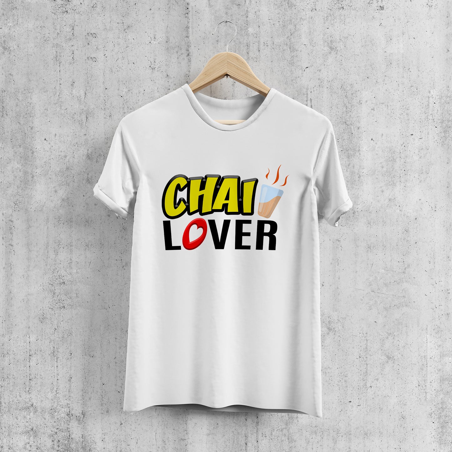 CHAI LOVER , GRAPHICS PRINTED T-SHIRT