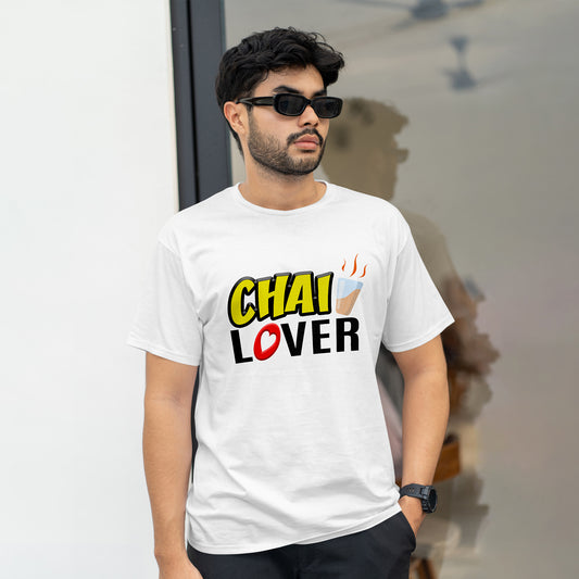 CHAI LOVER , GRAPHICS PRINTED T-SHIRT