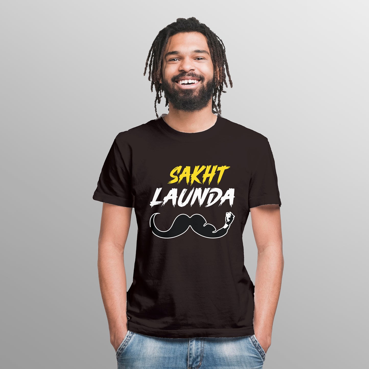 SAKHT LAUNDA , Graphic Printed T-Shart, 100% Cotton