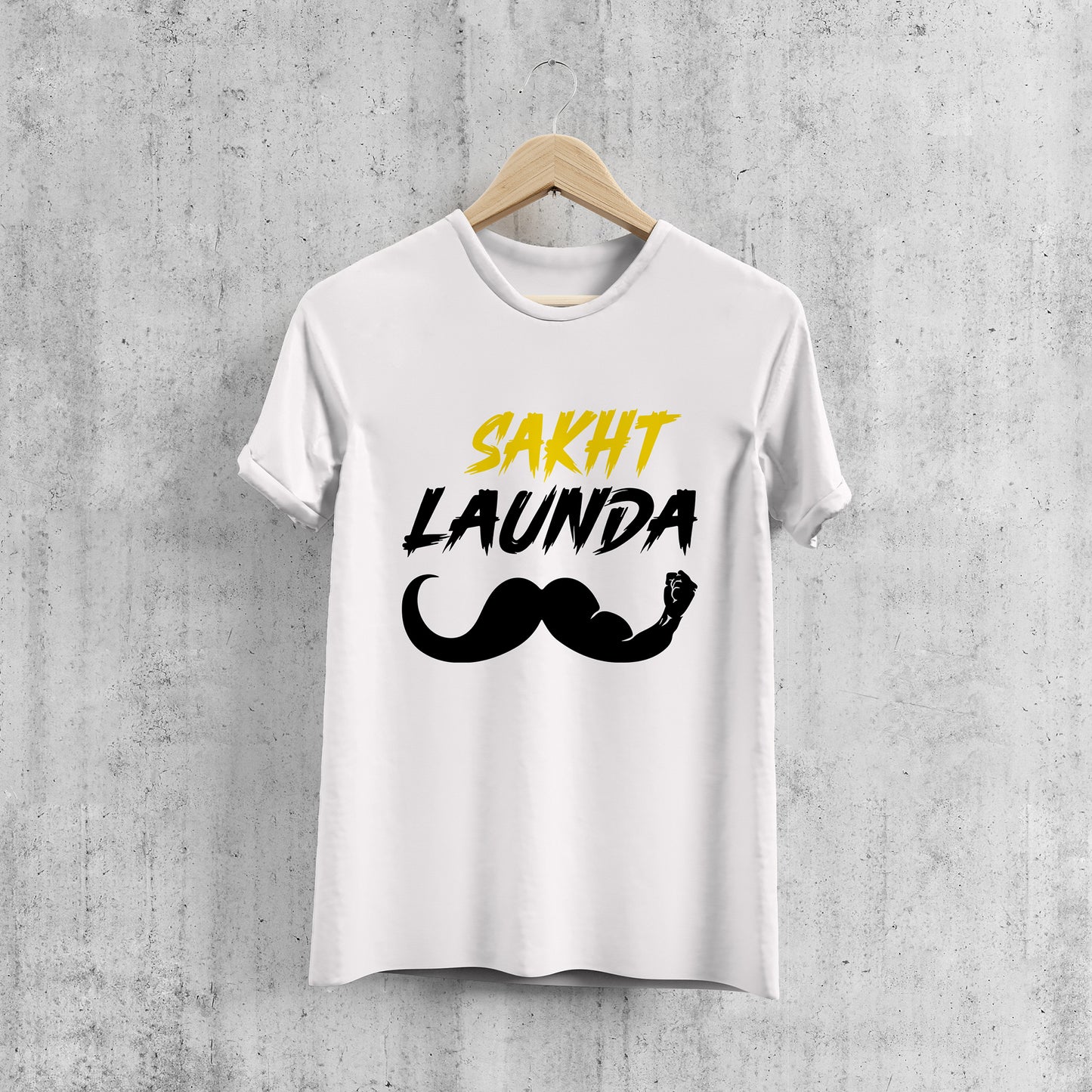 SAKHT LAUNDA , Graphic Printed T-Shart, 100% Cotton