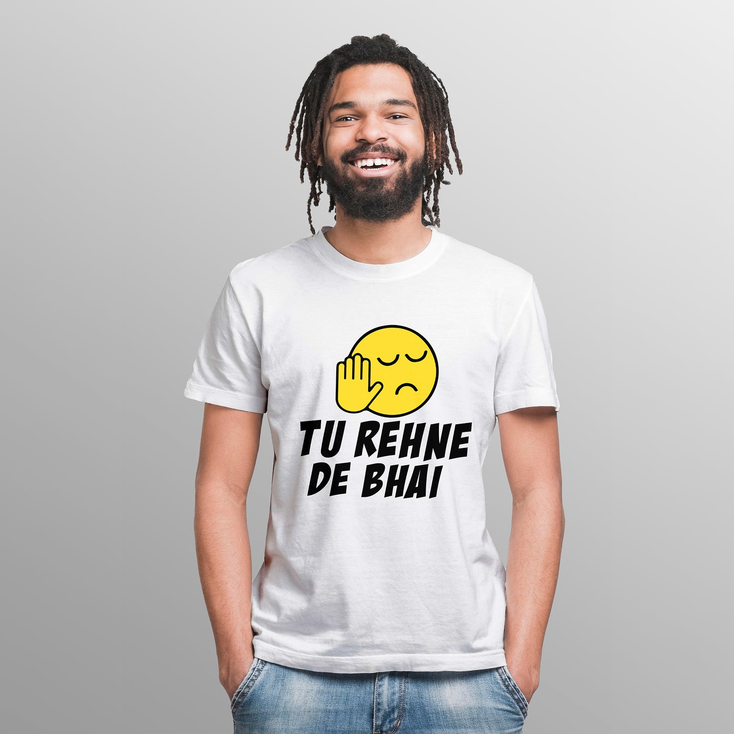 TU REHNE DE BHAI , Graphic Printed T-Shart, 100% Cotton