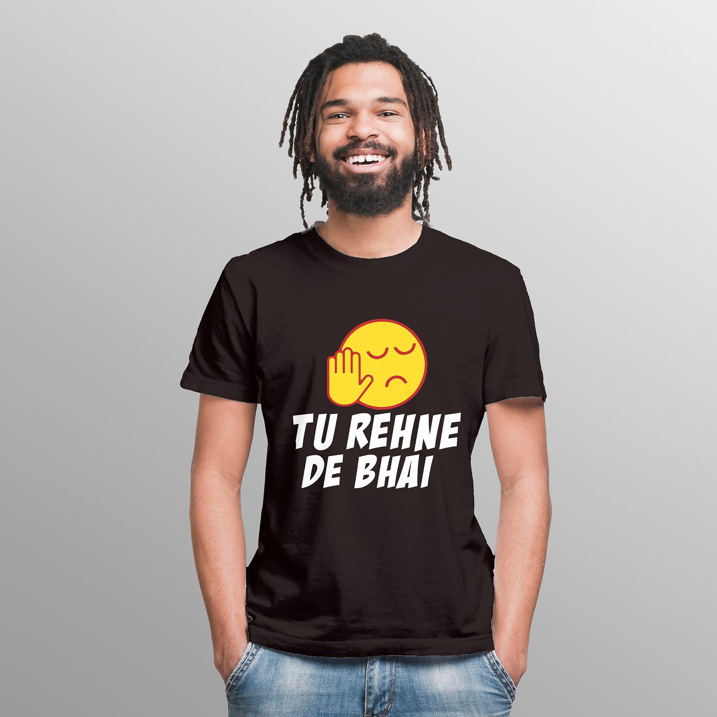 TU REHNE DE BHAI , Graphic Printed T-Shart, 100% Cotton