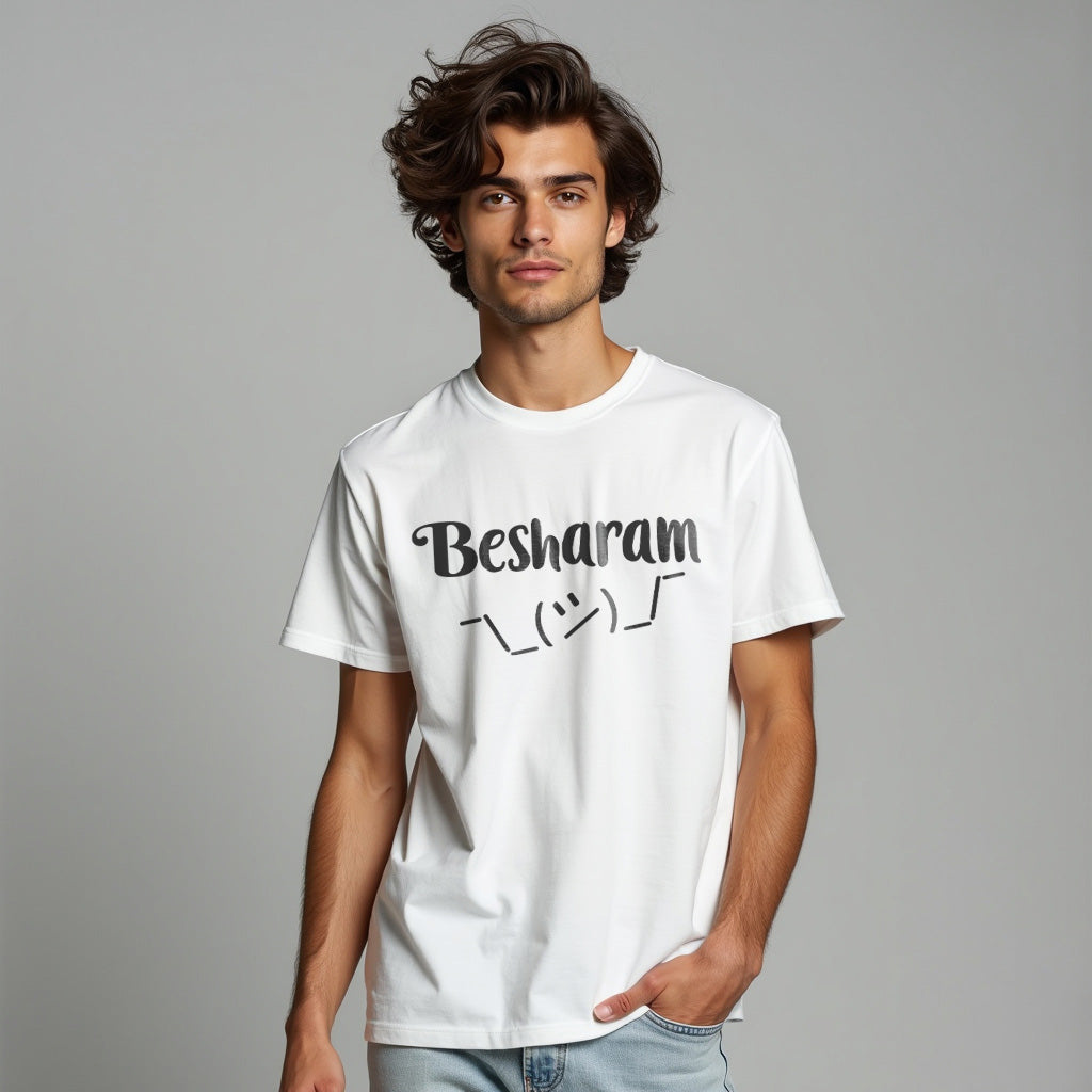 BESHARAM Graphic Printed T-Shart, 100% Cotton