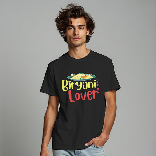 Biriyani Lover ❤️ Graphic Printed T-Shart, 100% Cotton