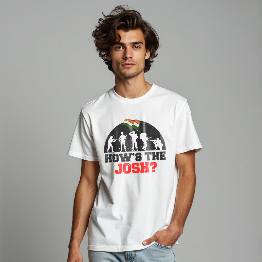 HOW'S THE JOSH ? BEST ,Graphic  Printed T-Shart, 100% Cotton